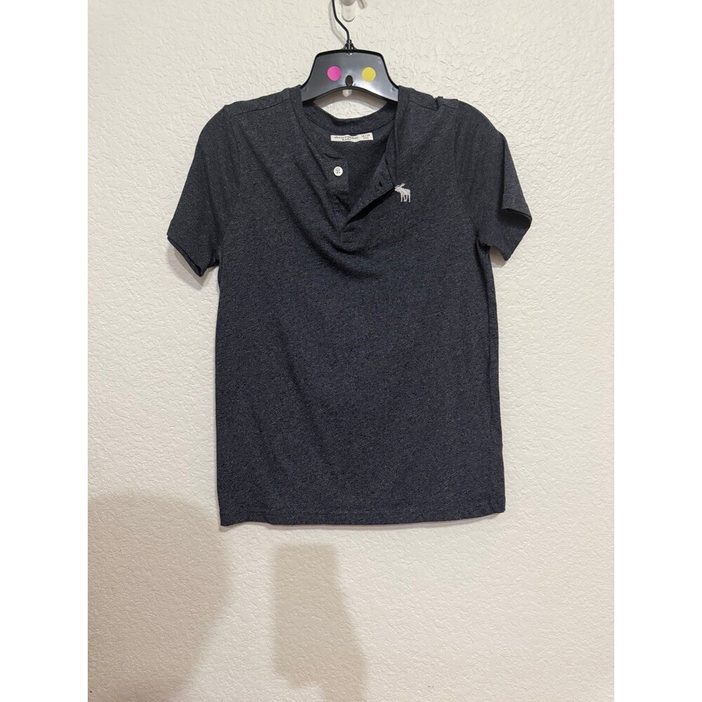 Abercrombie & Fitch Men's Dark blue Henley T-Shirt